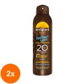 Set 2 x Ulei autobronzant cu Protectie Solara Elmiplant Sun Coconut Oasis SPF 20, 150 ml