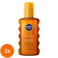 Set 2 x Ulei Autobronzant cu Protectie Solara Nivea Sun Carotene, SPF 0, 200 ml
