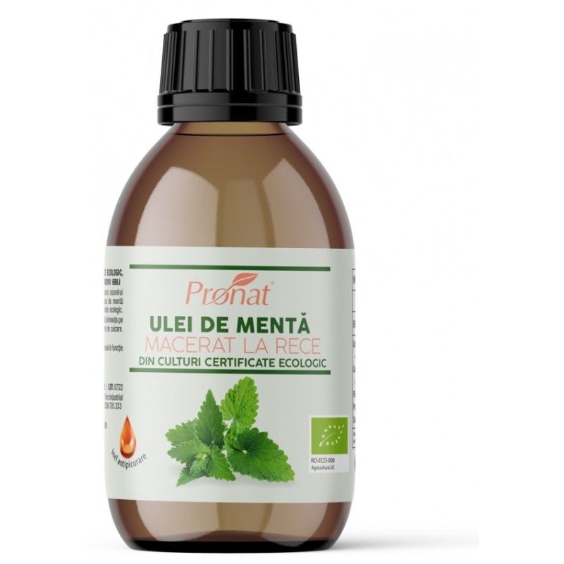 Set 2 x Ulei BIO de Menta Macerat la Rece, 100 ml, Pronat