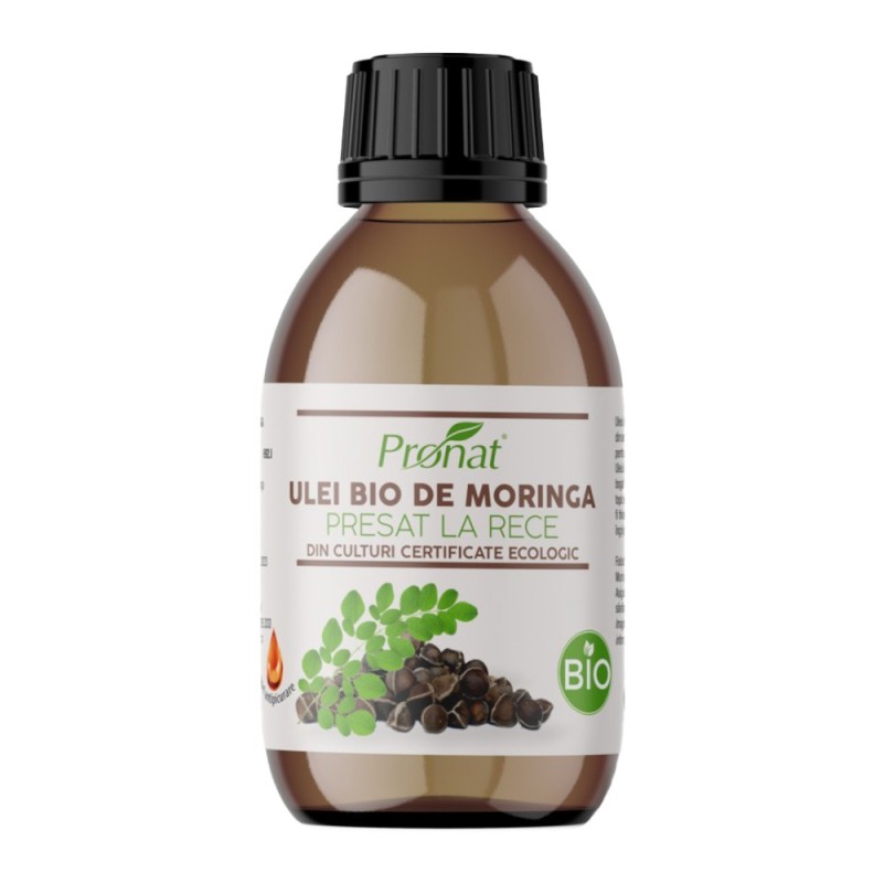 Set 2 x Ulei Bio din Seminte de Moringa Presat la Rece Pronat, 100 ml