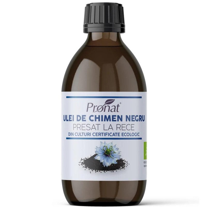 Set 2 x Ulei de Chimen Negru Pronat Glass Pack, Bio, 250 ml
