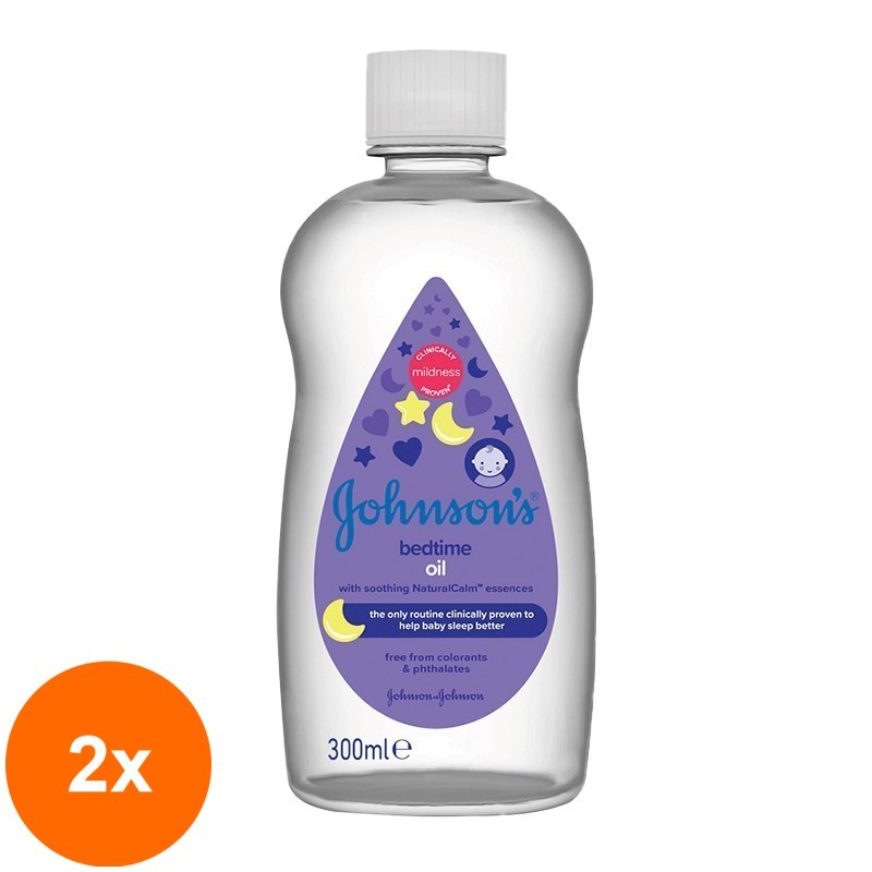 Set 2 x Ulei de Corp Johnson's Baby Bedtime cu Lavanda, 300 ml
