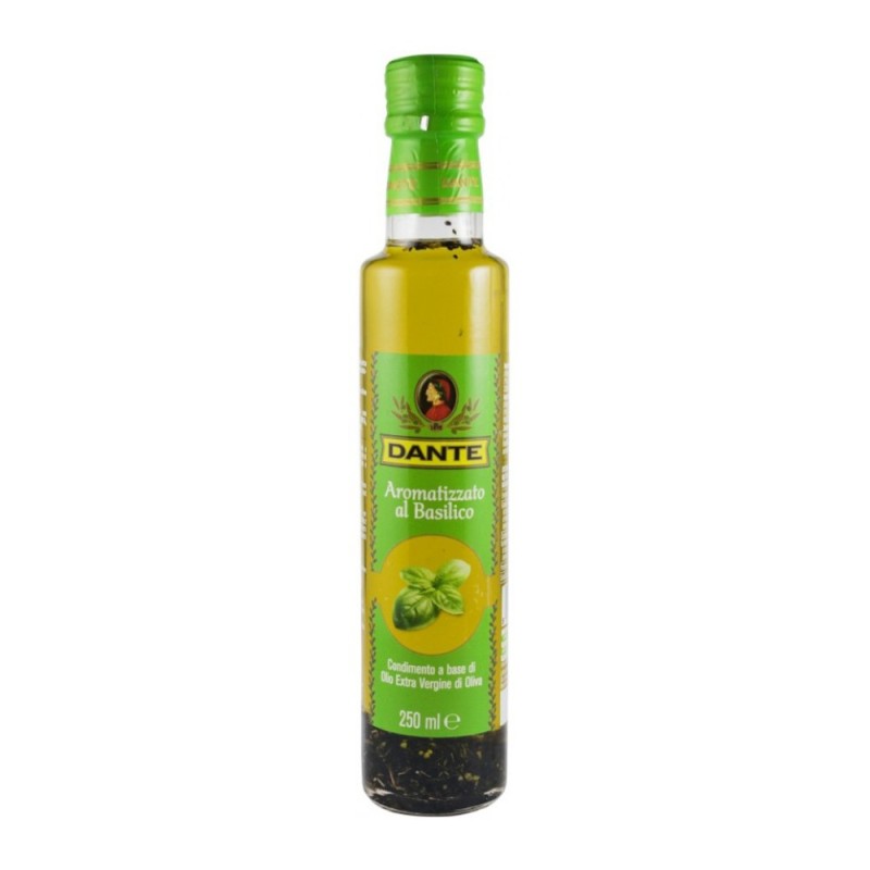 Set 2 x Ulei de Masline Extravirgin Aromat cu Busuioc, Olio Dante, 250 ml