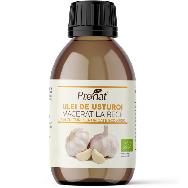 Set 2 x Ulei Macerat cu Usturoi, Bio, 100 ml