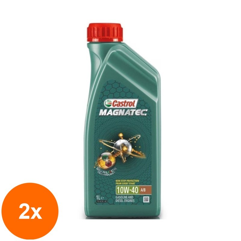 Set 2 x Ulei Motor  A3/B4 10W40, 1 l, Castrol Magnatec
