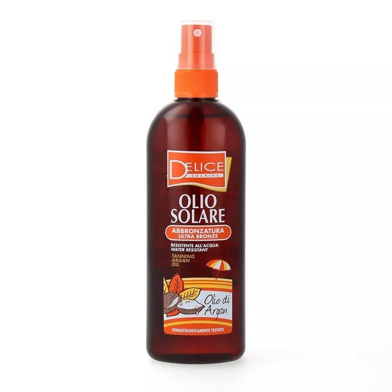Set 2 x Ulei Spray pentru Bronzare, Delice, cu Ulei de Argan, 150 ml