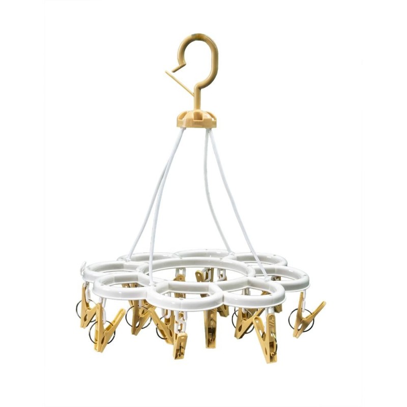 Set 2 x Uscator de Rufe cu Carlige, Forma Rotunda