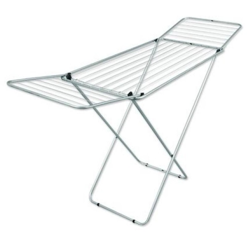 Set 2 x Uscator de Rufe din Metal, Argintiu, Suprafata Utilizabila 18 m, Zilan