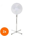 Set 2 x Ventilator cu Picior, 40cm, 45 W, Well