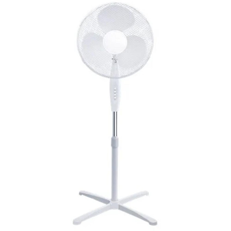 Set 2 x Ventilator cu Picior Victronic, 45W, 3 Trepte, Inaltime Reglabila, Gri, 40 cm