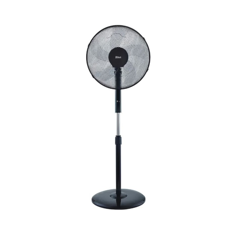 Set 2 x Ventilator cu Picior Zilan, Negru, 48W, 3 Trepte Viteza