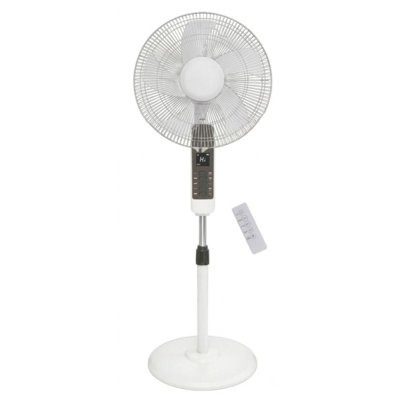 Set 2 x Ventilator Electric, cu Picior, Telecomanda, 40 cm, 3 Trepte Viteza, 45 W, Negru, Victronic
