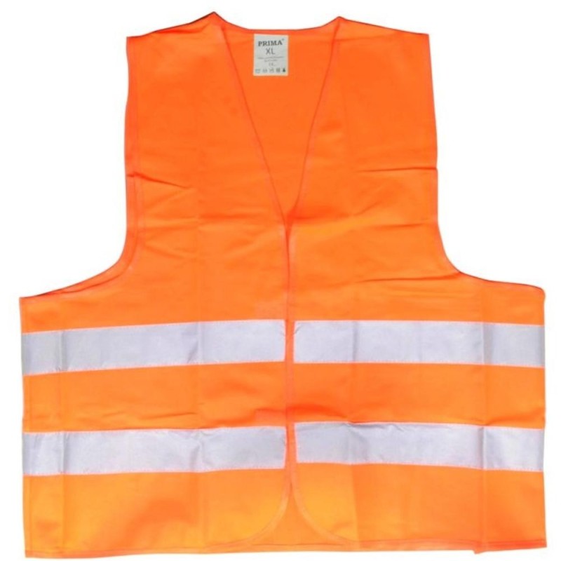 Set 2 x Vesta Semnalizare Reflectorizanta Prima, Portocaliu Fluorescent, Marimea XL