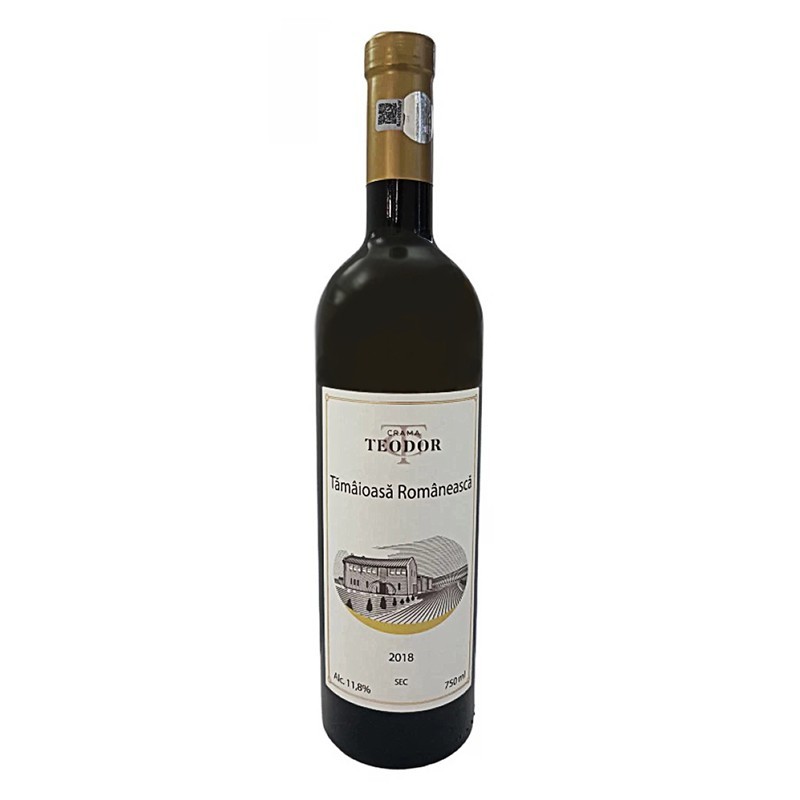 Set 2 x Vin Alb, Crama Teodor, Tamaioasa Romaneasca, Demidulce 0.75 l