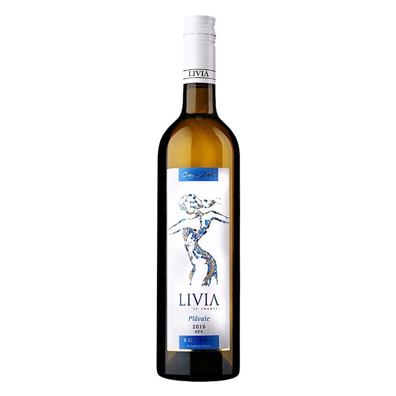 Set 2 x Vin Alb Girboiu Livia Plavaie, Sec, 0.75 l