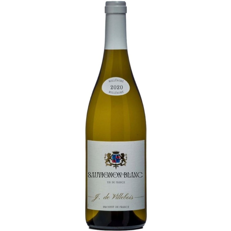 Set 2 x Vin Alb J. de Villebois, Sauvignon Blanc, 0.75 l