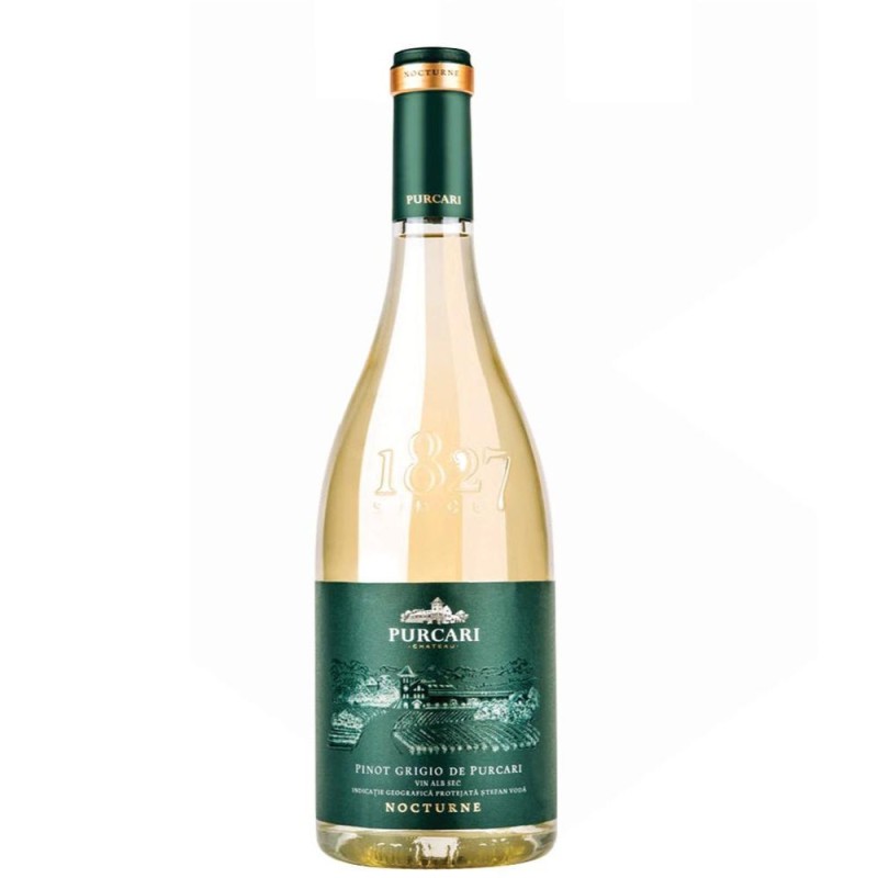 Set 2 x Vin Alb, Purcari Nocturne, Pinot Grigio, 0.75 l
