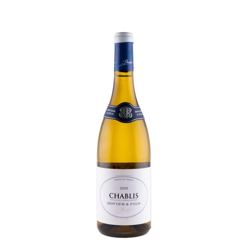 Set 2 x Vin Bovier & Fils Chablis, Alb Sec, 0.75 l