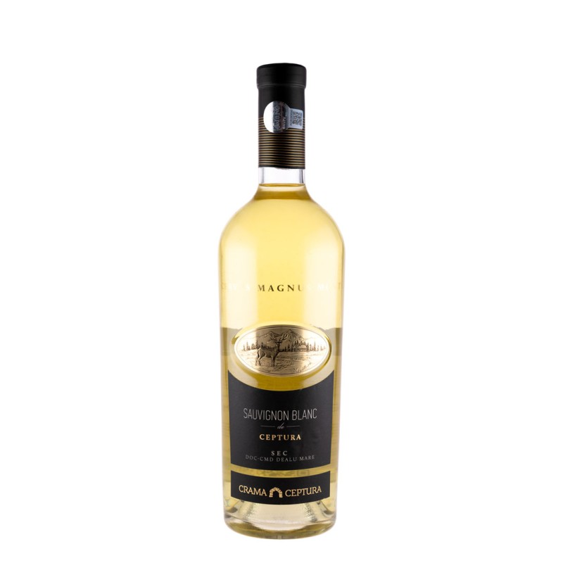 Set 2 x Vin Cervus Magnus Monte Sauvignon Blanc Crama Ceptura, Alb Sec, 0.75 l