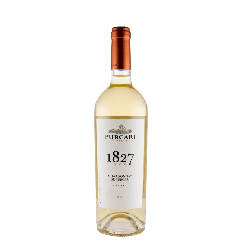 Set 2 x Vin Chardonnay De Purcari, Alb Sec, 0.75 l