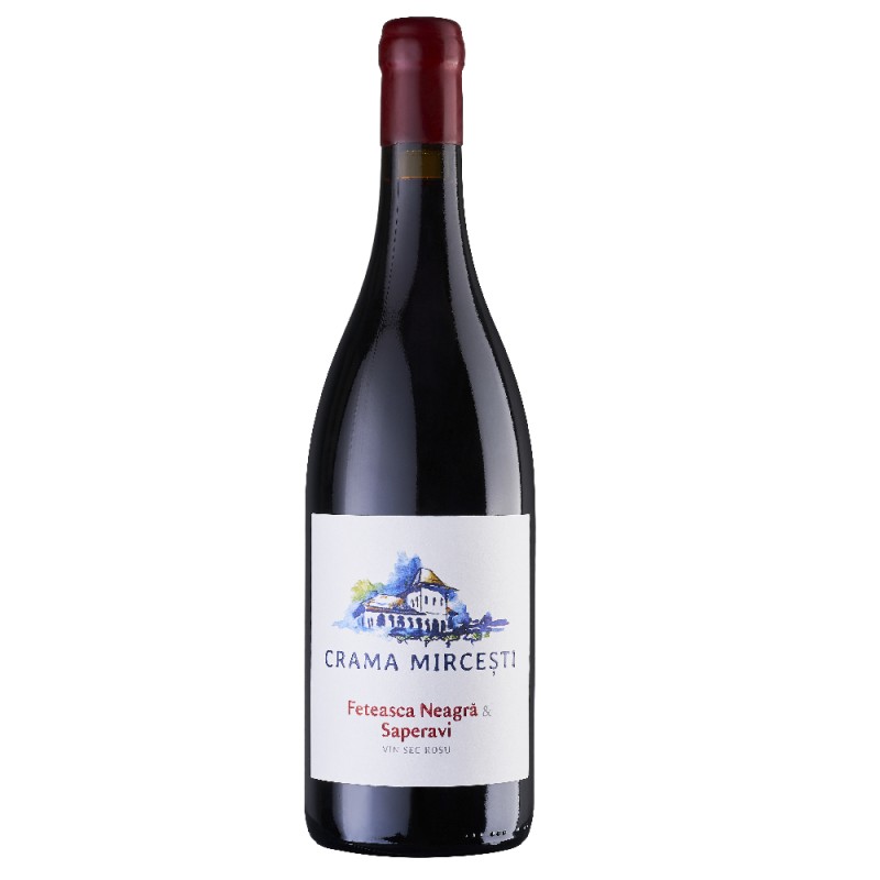Set 2 x Vin Crama Mircesti Feteasca Neagra si Saperavi, Rosu Sec, 0.75 l