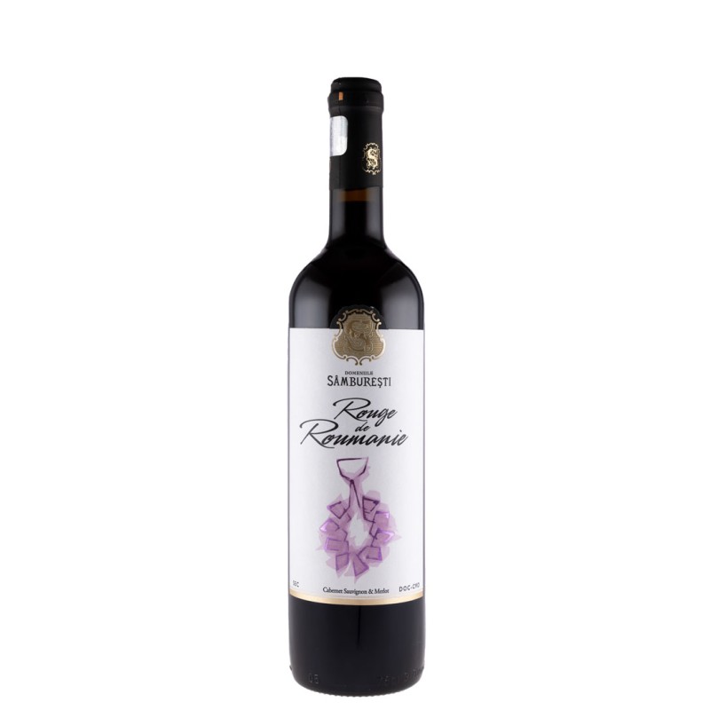 Set 2 x Vin Domeniile Samburesti Rouge De Roumanie, Rosu Sec, 0.75 l