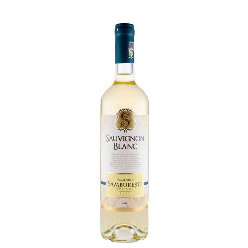 Set 2 x Vin Domeniile Samburesti Sauvignon Blanc, Alb Sec, 0.75 l