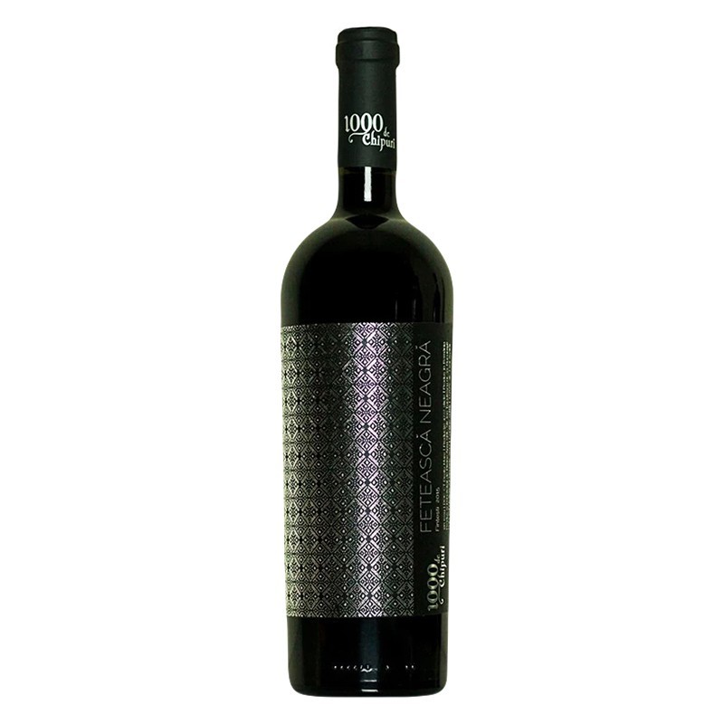 Set 2 x Vin IE de Fintesti Feteasca Neagra 1000 de Chipuri Via Mirabilis Rosu Sec, 0.75 l
