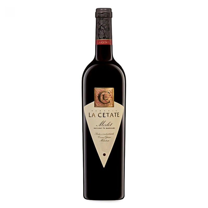 Set 2 x Vin La Cetate Crama Oprisor Merlot, Rosu Sec 0.75 l