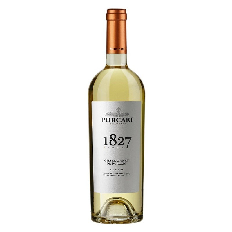 Set 2 x Vin Purcari 1827 Chardonnay, Alb Sec, 0.75 l