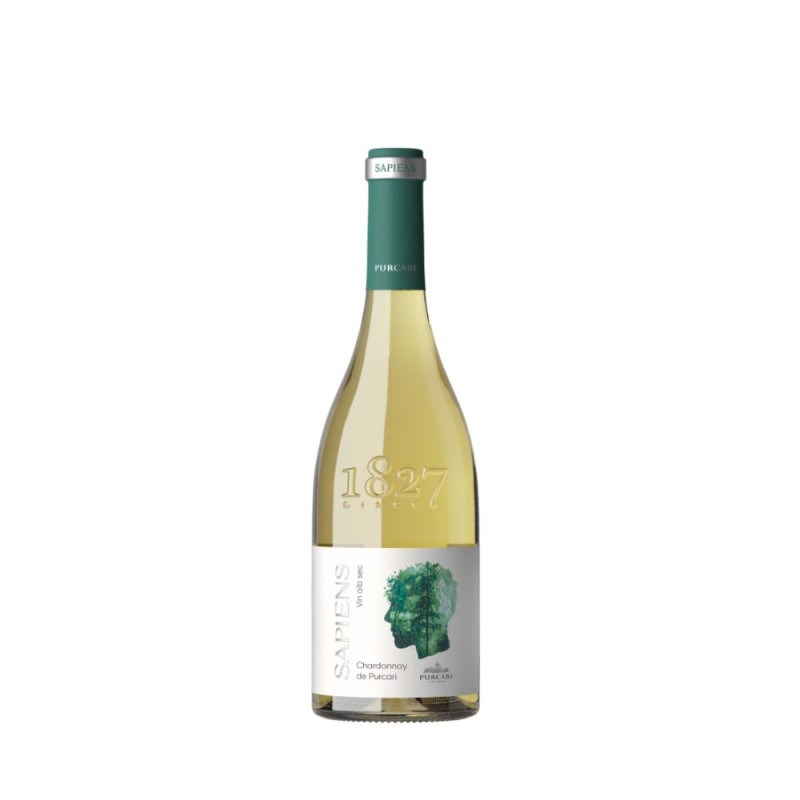 Set 2 x Vin Purcari Sapiens Chardonnay, Alb Sec, 0.75 l