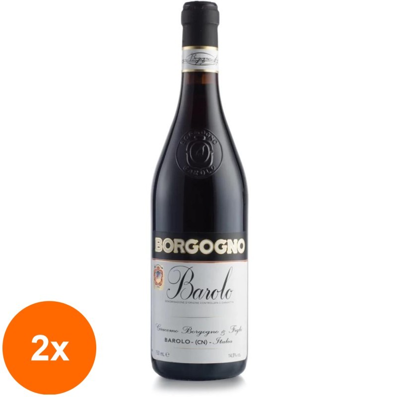 Set 2 x Vin Rosu Borgogno, Barolo Classico 2019, DOCG, 0.75 l