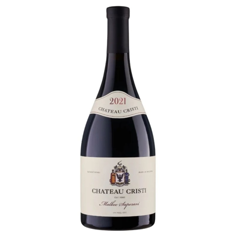 Set 2 x Vin Rosu Chateau Cristi, Malbec si Saperavi, 0.75 l