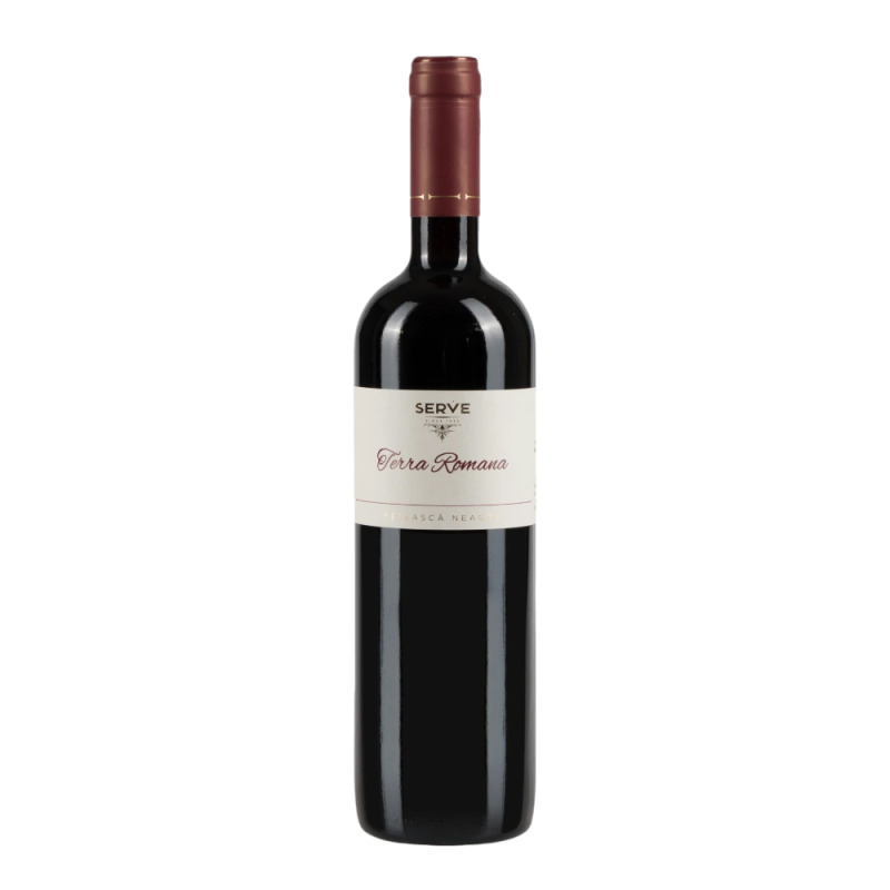 Set 2 x Vin Rosu Serve Terra Romana, Feteasca Neagra, Sec, 0.75 l