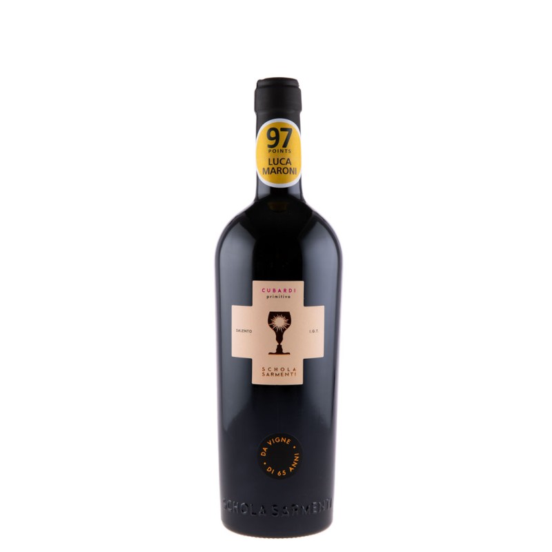 Set 2 x Vin Schola Sarmenti Cubardi Primitivo, Rosu Sec, 0.75 l
