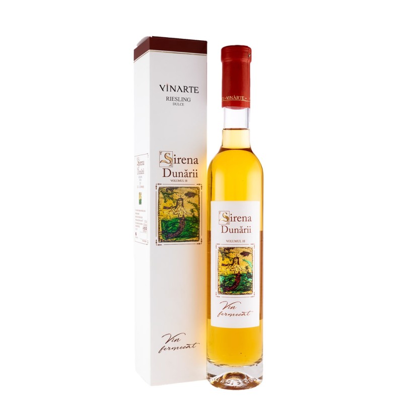 Set 2 x Vin Sirena Dunarii Vinarte, Alb Dulce, 0.375 l