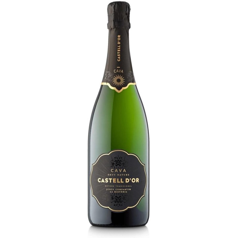 Set 2 x Vin Spumant Cava Brut Nature Castell D'Or, 0.75 l