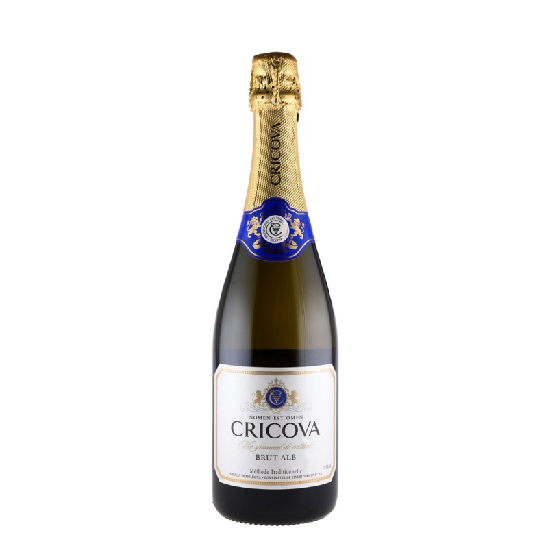 Set 2 x Vin Spumant Clasic Cricova, Alb, Brut, 0.75 l