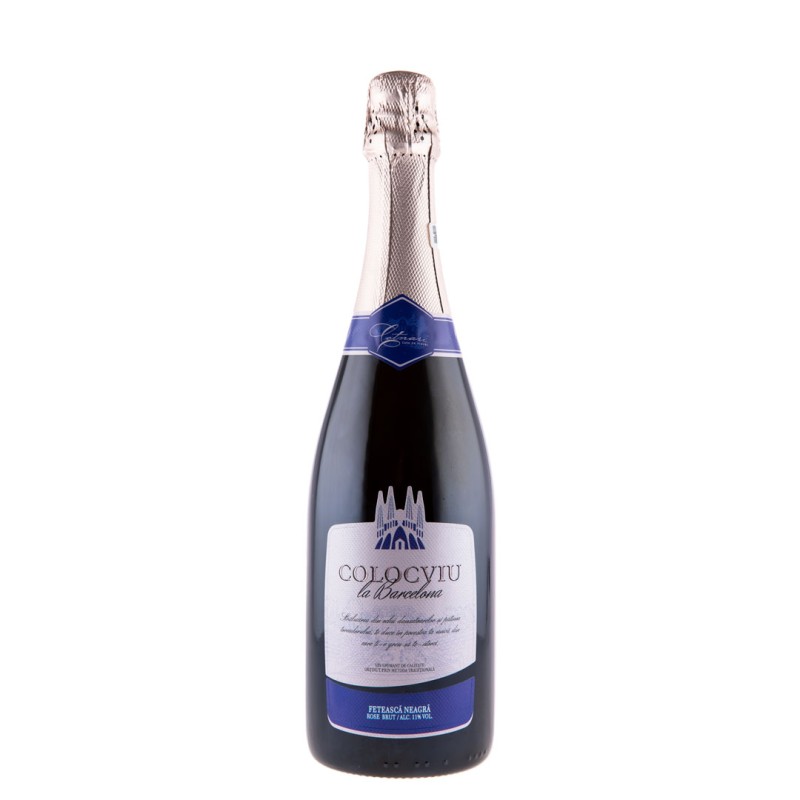 Set 2 x Vin Spumant Colocviu la Barcelona, Feteasca Neagra, Rose, Brut, 0.75 l
