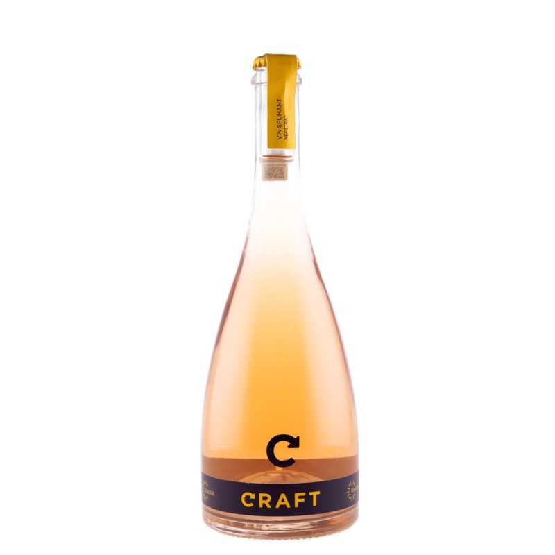 Set 2 x Vin Spumant Craft Rose Nefiltrat Pinot Noir, Crama Rasova, 0.75 l