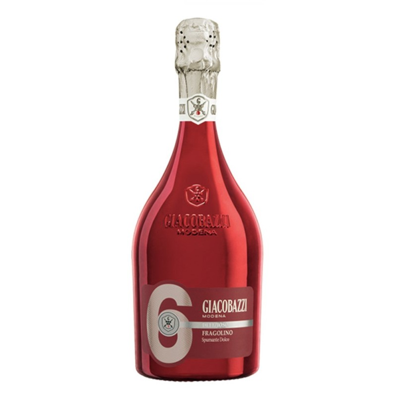 Set 2 x Vin Spumant Rosu Giacobazzi 6 Fragolino Dulce Aromat, 0.75 l