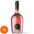 Set 2 x Vin Spumant Vinum Estate Rose, Pinot Noir si Chardonnay, Rose Sec, 0.75 l