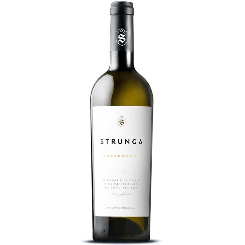 Set 2 x Vin Strunga Winery, Chardonnay, IG, Sec, 0.75 l