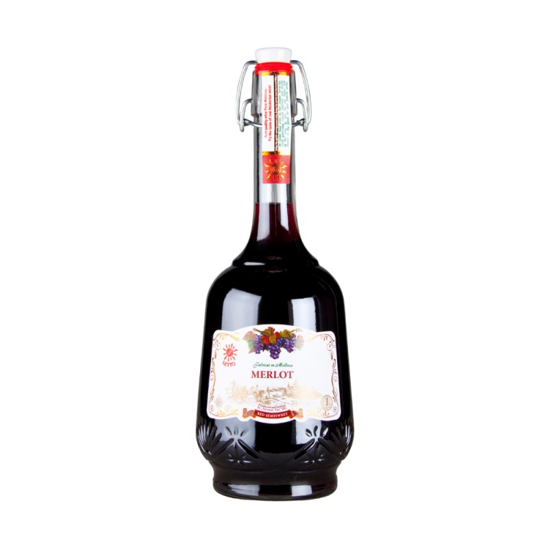 Set 2 x Vin Suvorov Letto Merlot, Rosu Demidulce, 1 l