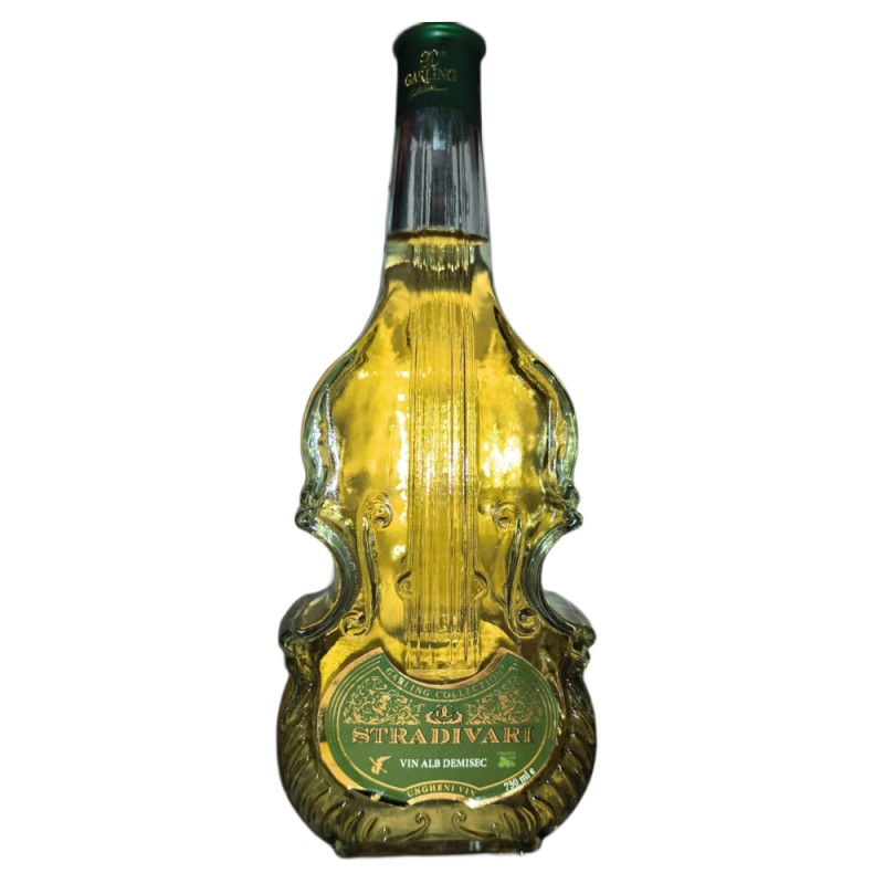 Set 2 x Vin Vinaria Ungheni Stradivari, Chardonnay, Feteasca Alba, Demisec, 0.75 l