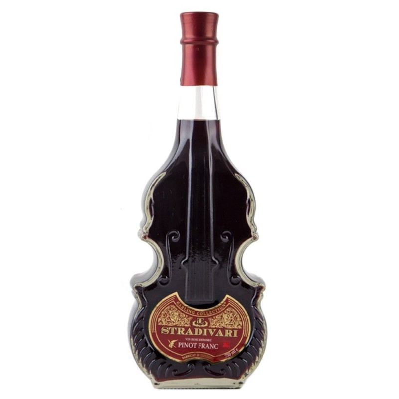 Set 2 x Vin Vinaria Ungheni Stradivari, Pinot Franc, Rosu Demisec, 0.75 l