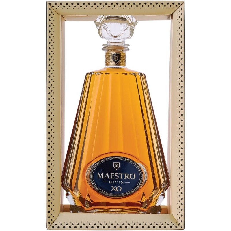 Set 2 x Vinars Divin Apriori Maestro 10 ani, Reserva XO, 40% Alcool, 0.7 l, Cutie Cadou
