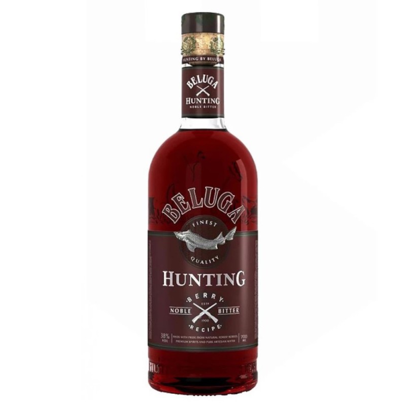 Set 2 x Vodka Beluga Hunting Berry, 38%, 0.7 l