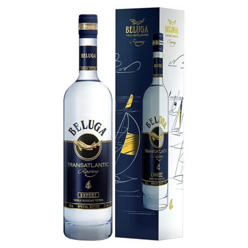 Set 2 x Vodka Beluga Transatlantic, 40%, 0.7 l cu Cutie