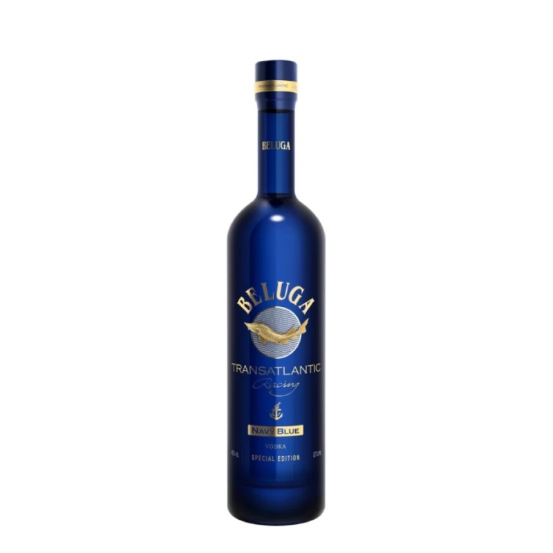 Set 2 x Vodka Beluga Transatlantic Navy Blue, 40% Alcool, 0.7 l